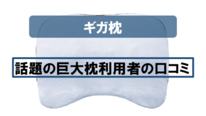 【口コミまとめ】話題の巨大枕「ギガ枕」の利用者の声をご紹介